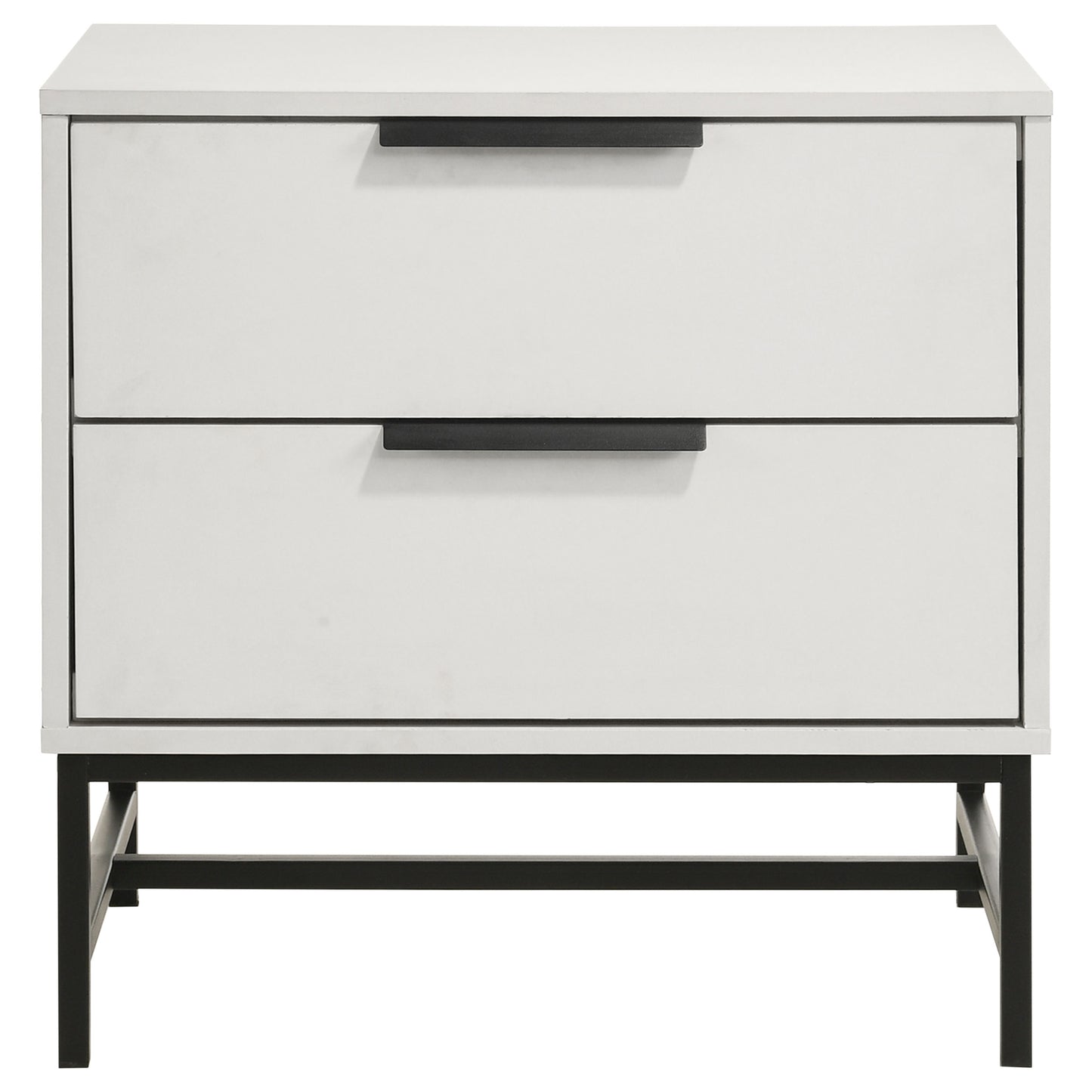 Sonora 2-drawer Nightstand Bedside Table White 