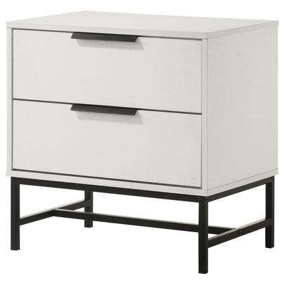 Sonora 2-drawer Nightstand Bedside Table White 