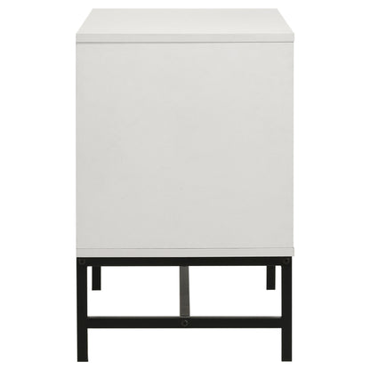 Sonora 2-drawer Nightstand Bedside Table White 