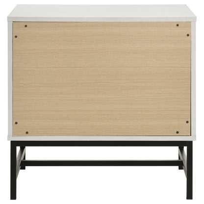 Sonora 2-drawer Nightstand Bedside Table White 