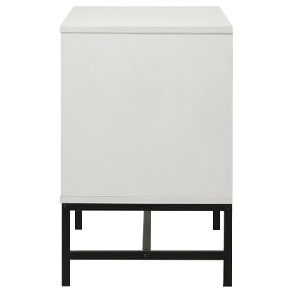 Sonora 2-drawer Nightstand Bedside Table White 