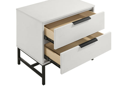 Sonora 2-drawer Nightstand Bedside Table White 