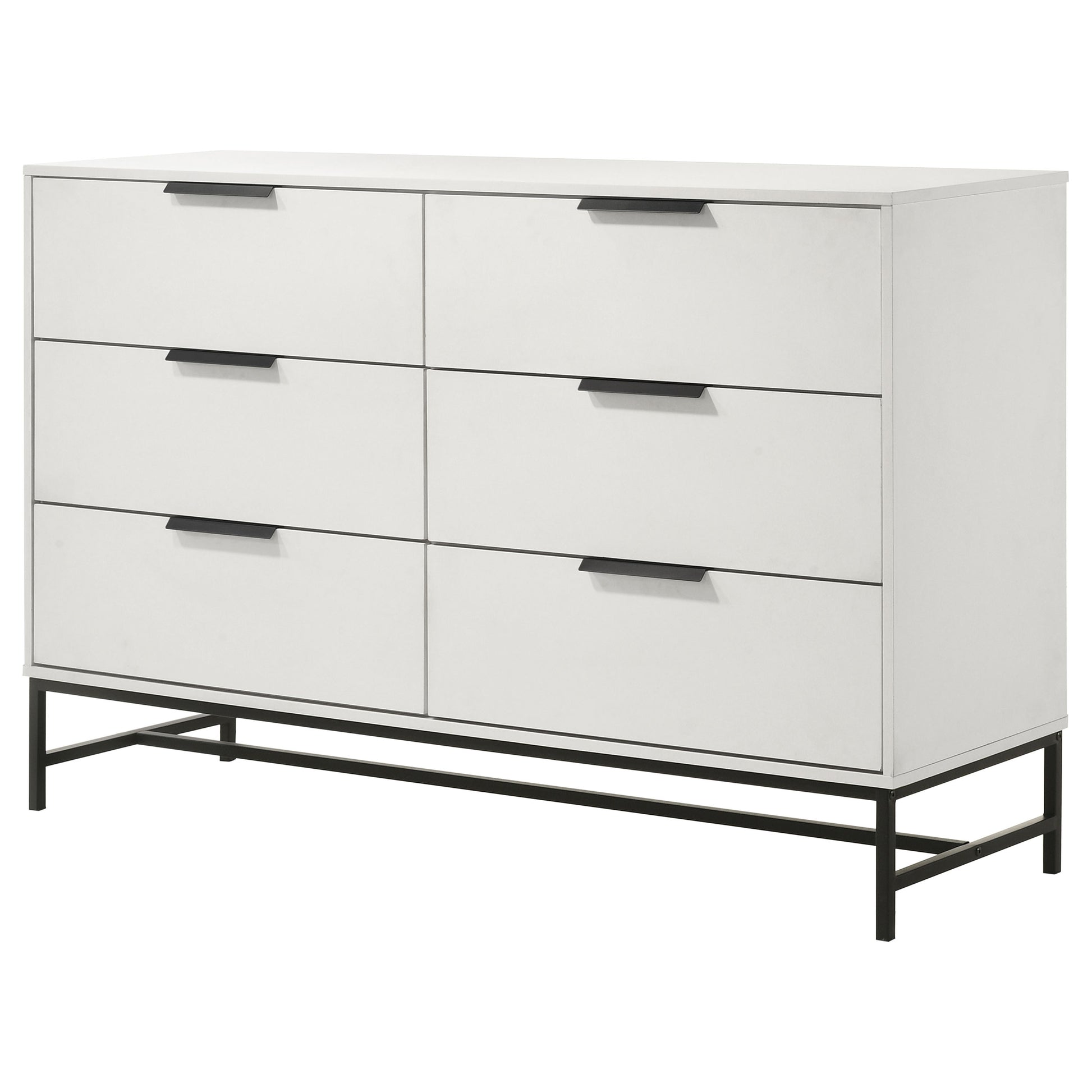 Sonora 6-drawer Bedroom Dresser White 