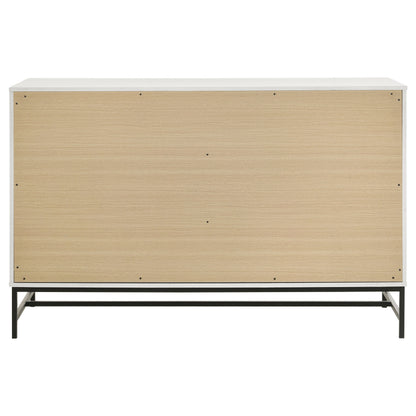 Sonora 6-drawer Bedroom Dresser White 