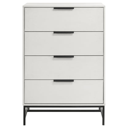 Sonora 4-drawer Bedroom Chest White 