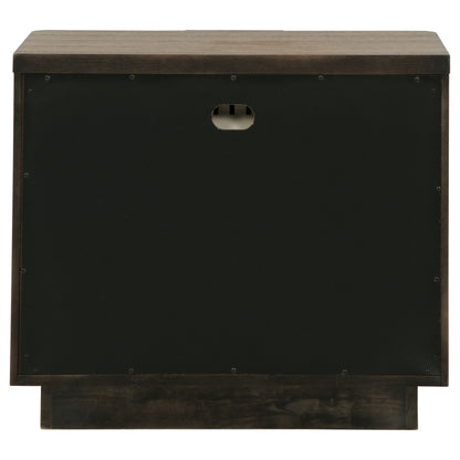 Terrace 2-drawer Nightstand Bedside Table Ash Brown