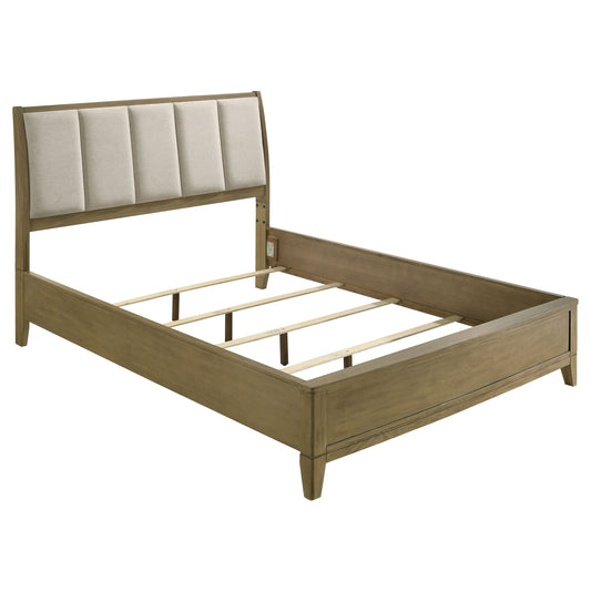 Granada Upholstered California King Panel Bed Natural Pine - The Sleep Loft - Online Mattress Showroom NYC