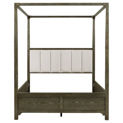Gran Park Queen Canopy Bed Dark Cocoa