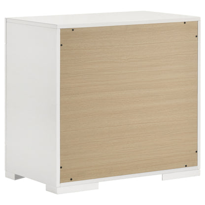 Ives 4-piece Eastern King Bedroom Set White High Gloss