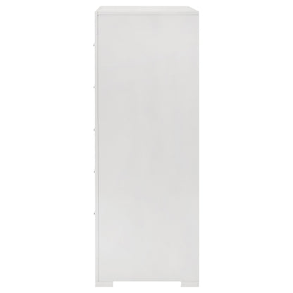 Ives 5-drawer Bedroom Chest of Drawers White High Gloss