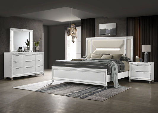 Marmore 4-piece Eastern King Bedroom Set White - The Sleep Loft - Online Mattress Showroom NYC