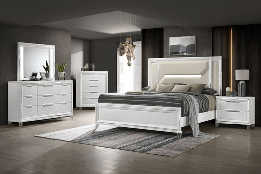 Marmore 5-piece Eastern King Bedroom Set White - The Sleep Loft - Online Mattress Showroom NYC
