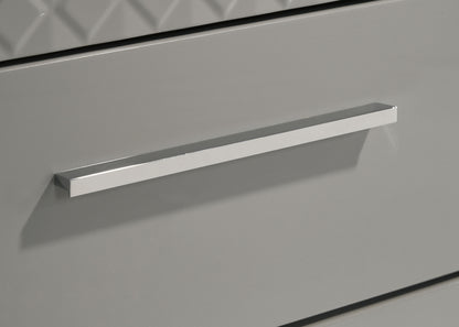 Ives 6-drawer Dresser Cabinet Grey High Gloss