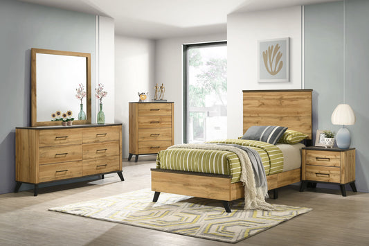 Kaywood 5-piece Twin Bedroom Set Natural Pine - The Sleep Loft - Online Mattress Showroom NYC