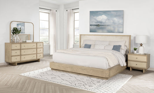 Kailani 4-piece California King Bedroom Set Beige Oak - The Sleep Loft - Online Mattress Showroom NYC