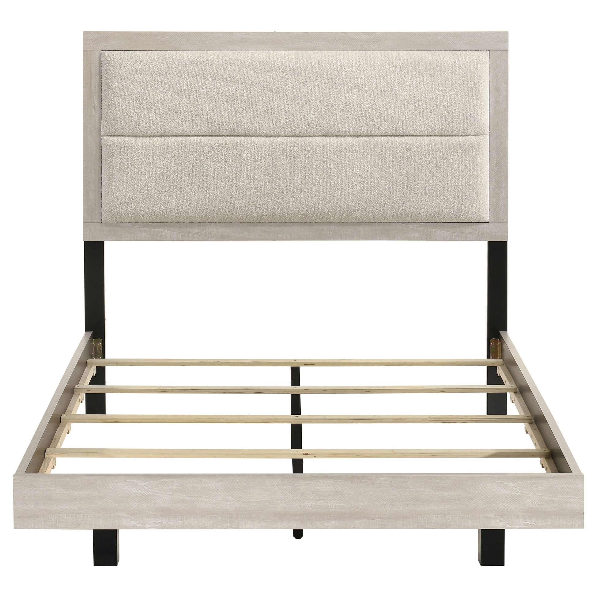 Trenton 54-inch Wood Full Panel Bed Rustic Cream