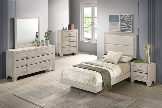 Trenton 5-piece Twin Bedroom Set Rustic Cream - The Sleep Loft - Online Mattress Showroom NYC