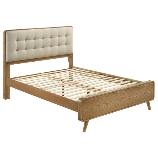 Robyn Wood California King Platform Bed Light Ash - The Sleep Loft - Online Mattress Showroom NYC