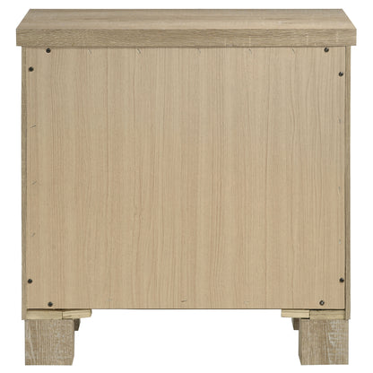 Oakglen 2-drawer Nightstand Bedside Table Weathered Oak