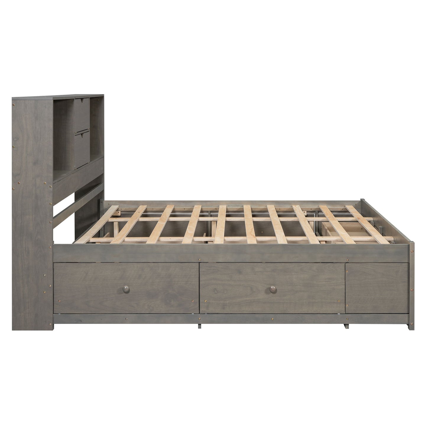 Platform Bed With Storage Headboard And 8 Drawers - The Sleep Loft - Online Mattress Showroom NYC