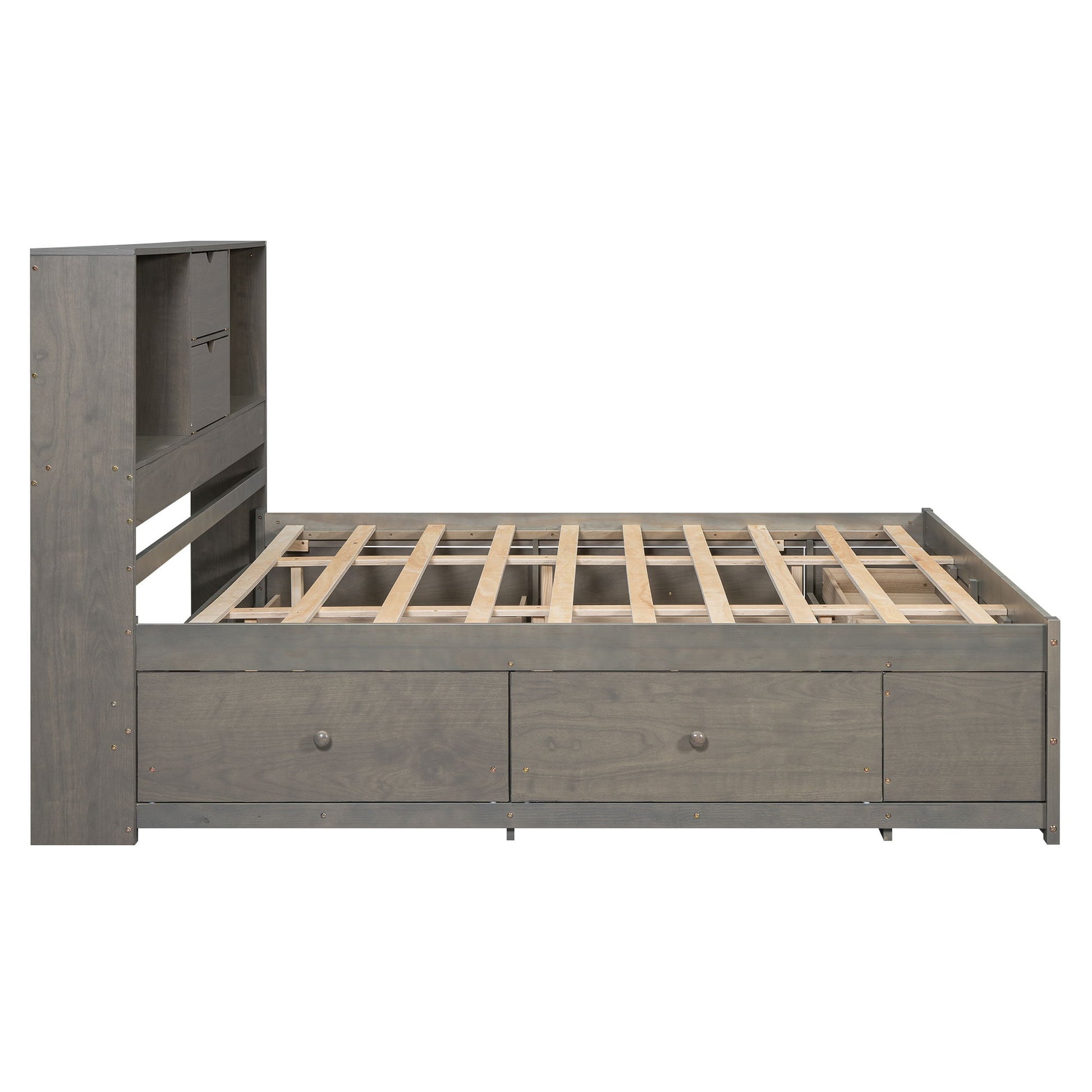 Platform Bed With Storage Headboard And 8 Drawers - The Sleep Loft - Online Mattress Showroom NYC