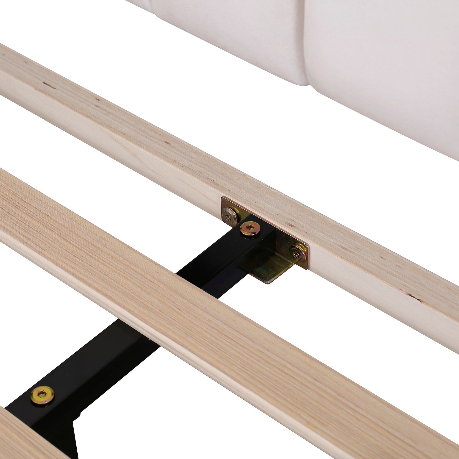 Upholstered Platform Bed With Flower Pattern Velvet Headboard - The Sleep Loft - Online Mattress Showroom NYC