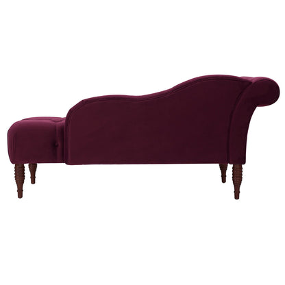 Samuel - Tufted Roll Arm Chaise Lounge - The Sleep Loft - Online Mattress Showroom NYC