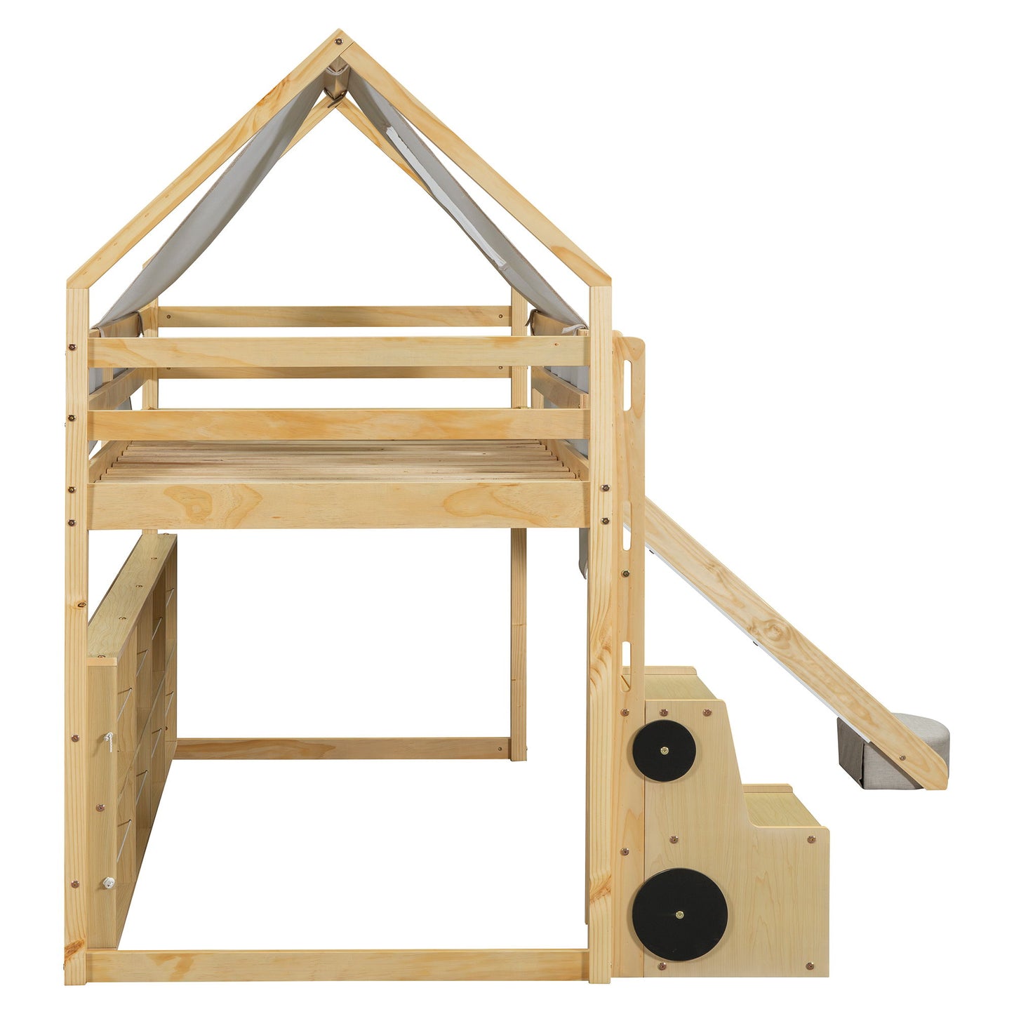 Loft Bed With House Shaped Frame And Tent - The Sleep Loft - Online Mattress Showroom NYC