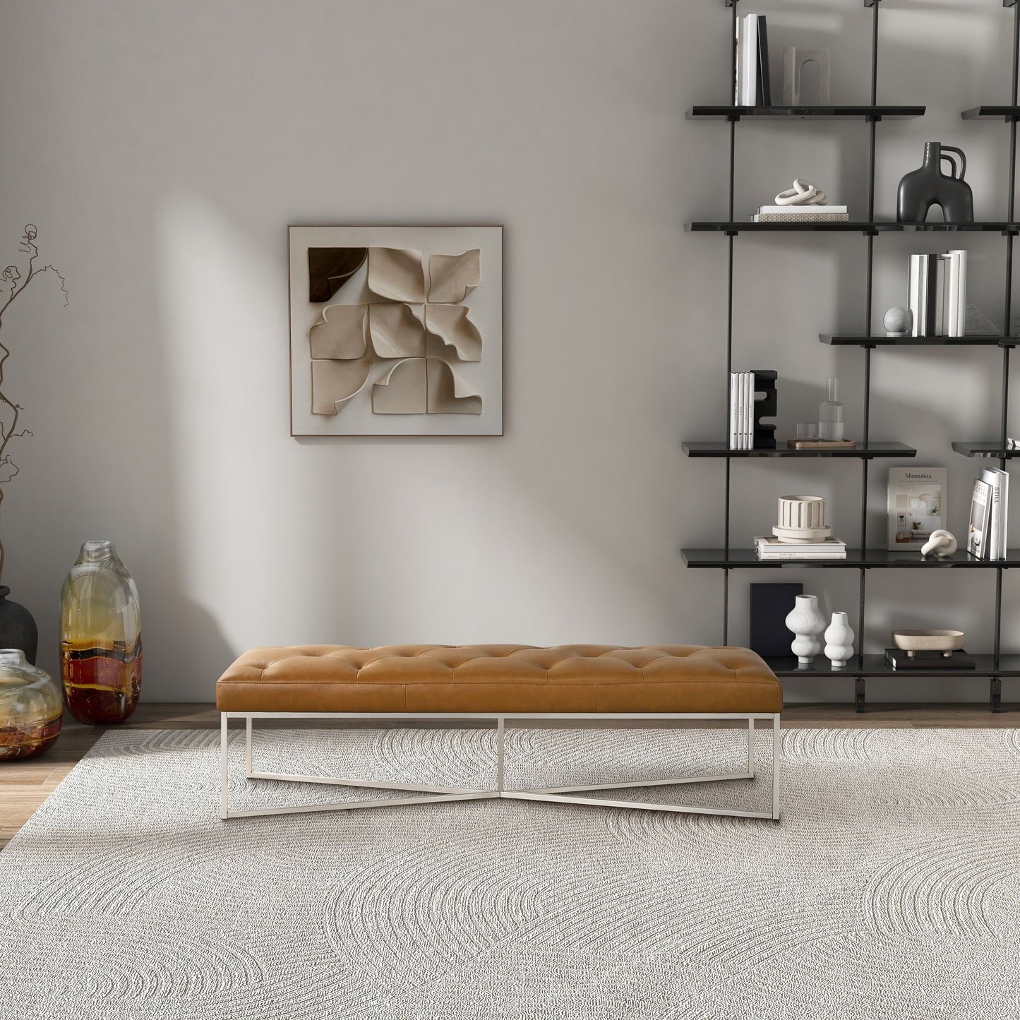 Harper - Bench - Tan - The Sleep Loft - Online Mattress Showroom NYC