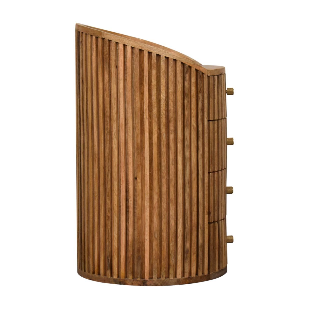 Soba - Bedside Table, 4 Drawer - Oak - The Sleep Loft - Online Mattress Showroom NYC