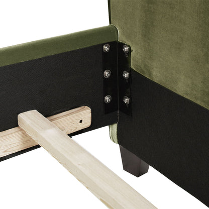 Marcella - Upholstered Shelter Headboard Bed Set - The Sleep Loft - Online Mattress Showroom NYC