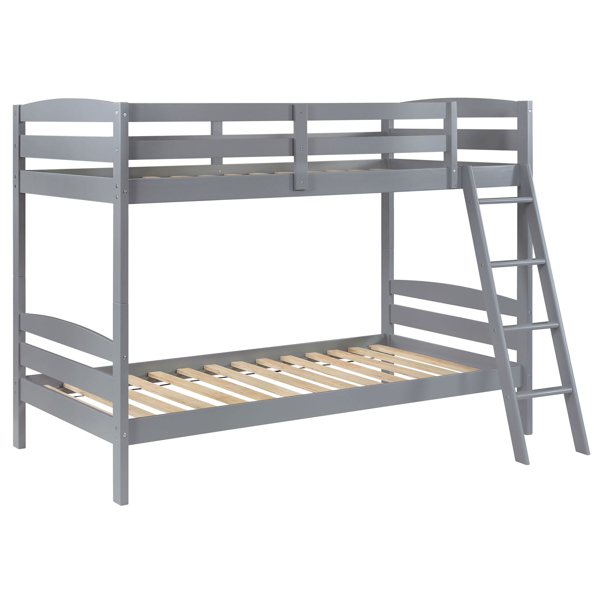 Kerr - Twin Over Twin Bunk Bed - Gray - The Sleep Loft - Online Mattress Showroom NYC