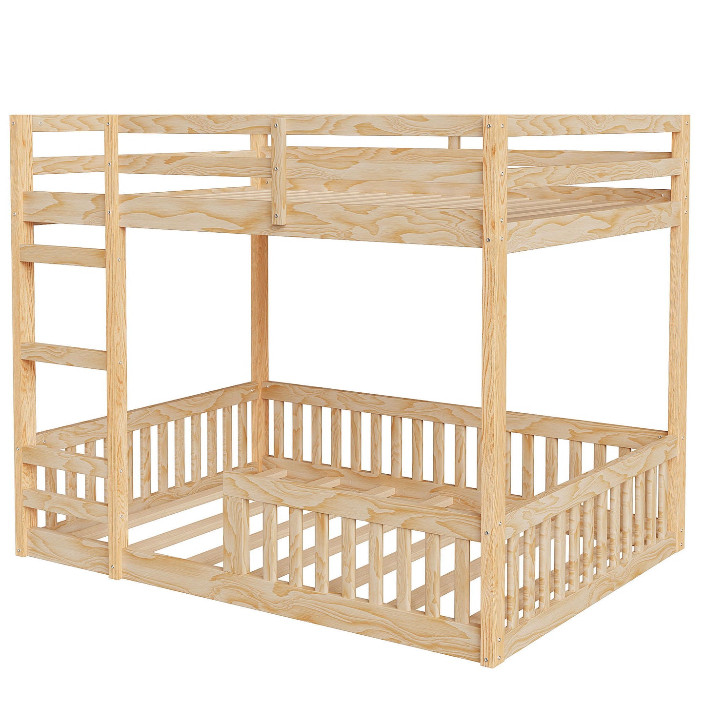Stylish Bunk Bed With Ladder And Guardrails - The Sleep Loft - Online Mattress Showroom NYC