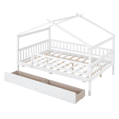 House Bed With 2 Drawers - The Sleep Loft - Online Mattress Showroom NYC