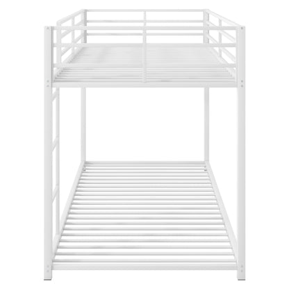 Metal Bunk Bed, Low Bunk Bed With Ladder - The Sleep Loft - Online Mattress Showroom NYC