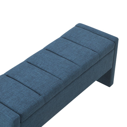 Modern Upholstered Large Bed End Bench With Storage - The Sleep Loft - Online Mattress Showroom NYC