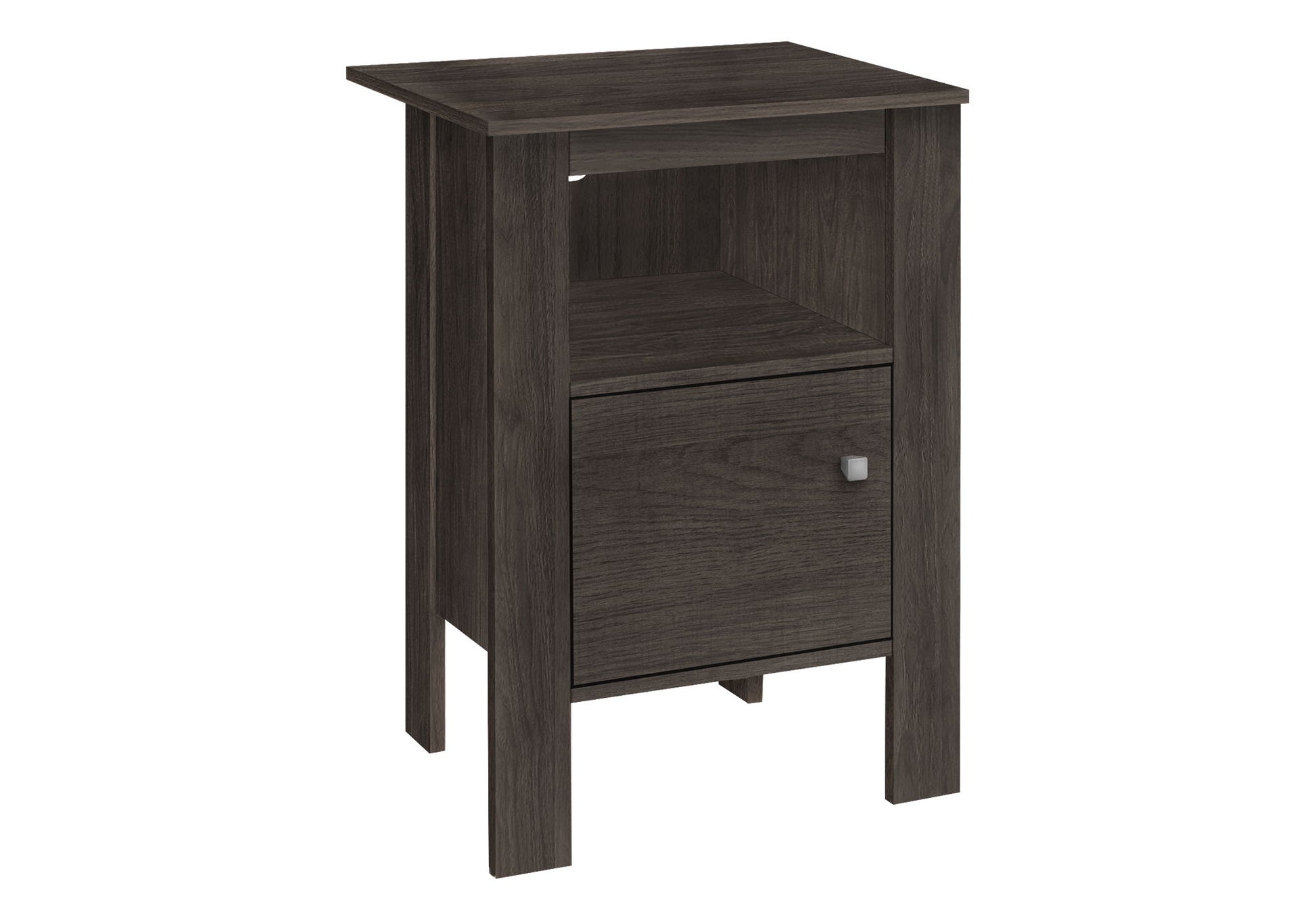 Accent Nightstand Side Table, Storage, Transitional - Oak - The Sleep Loft - Online Mattress Showroom NYC