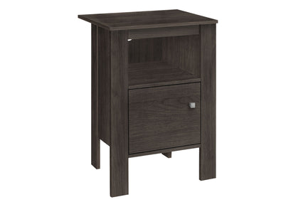 Accent Nightstand Side Table, Storage, Transitional - Oak - The Sleep Loft - Online Mattress Showroom NYC
