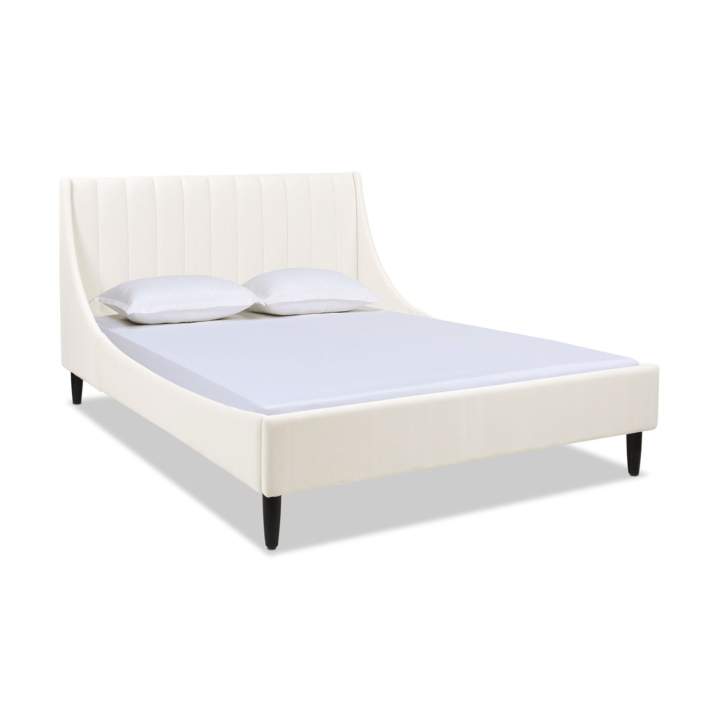 Aspen - Vertical Tufted Modern Headboard Platform Bed Set - The Sleep Loft - Online Mattress Showroom NYC