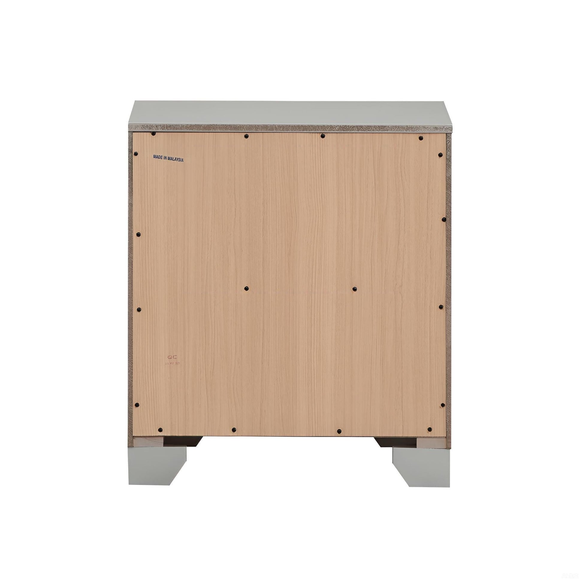 Madison - Nightstand - Silver Champagne - The Sleep Loft - Online Mattress Showroom NYC