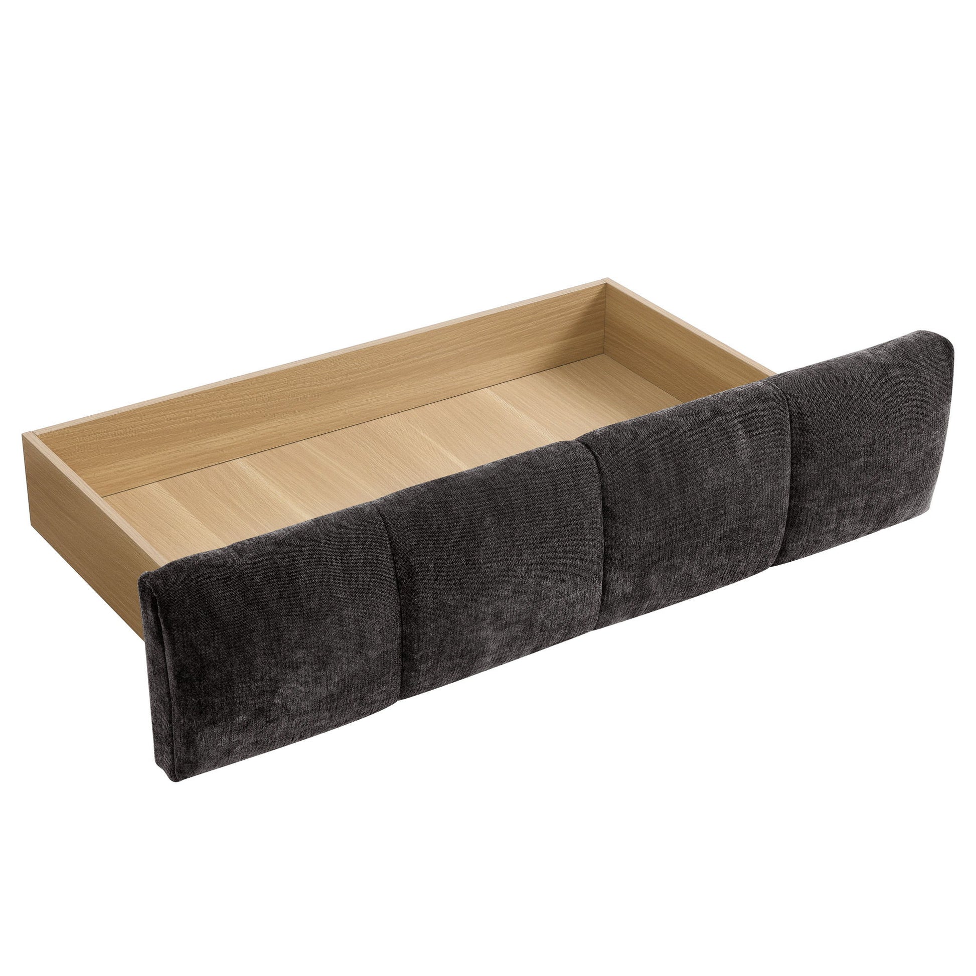 Modern Platform Bed Frame With Thick Fabric - The Sleep Loft - Online Mattress Showroom NYC