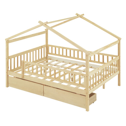 House Bed With 2 Drawers - The Sleep Loft - Online Mattress Showroom NYC