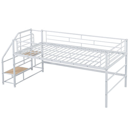 Loft Bed With Storage Stairs And Metal Frame - The Sleep Loft - Online Mattress Showroom NYC