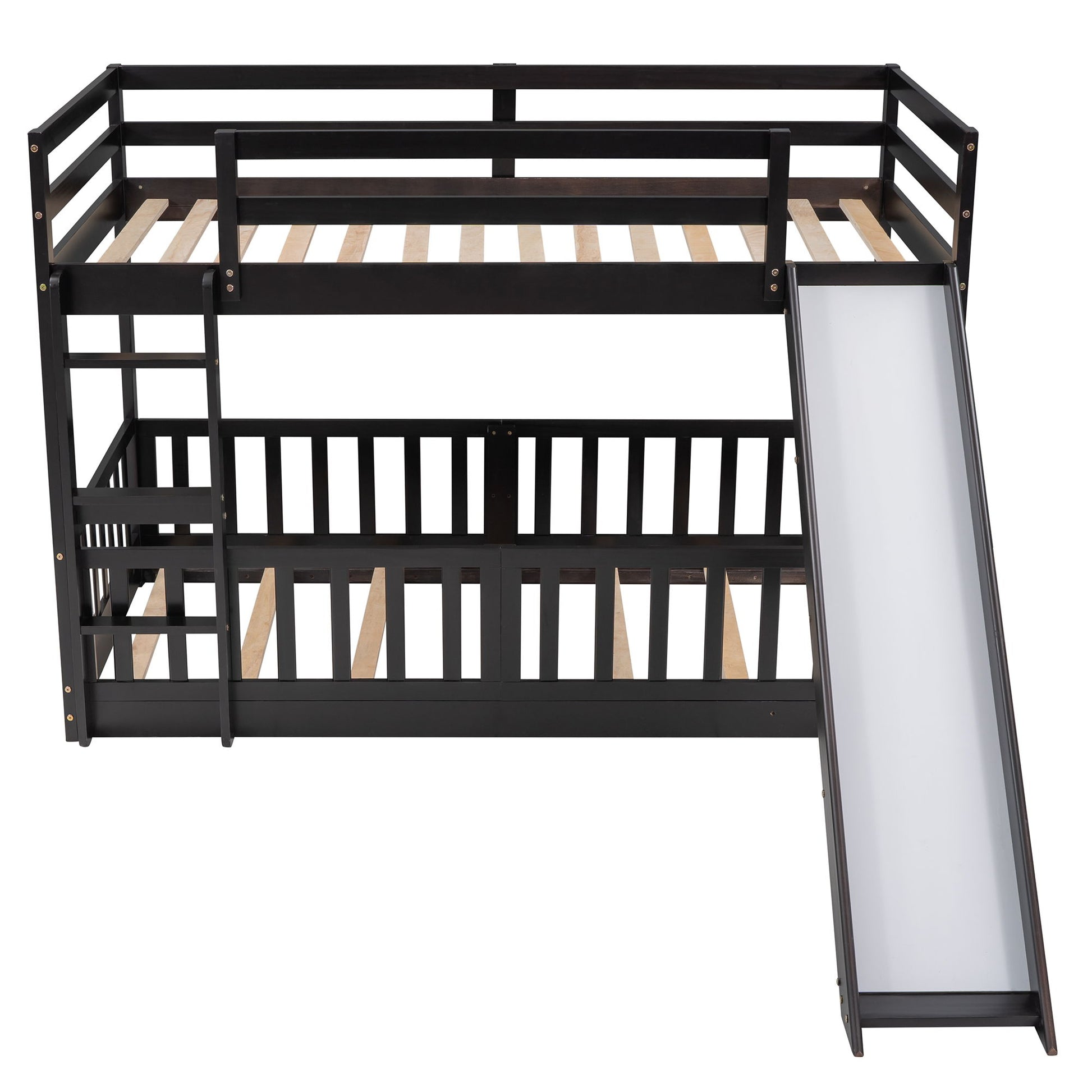 Bunk Bed With Convertible Ladder And Slide - The Sleep Loft - Online Mattress Showroom NYC