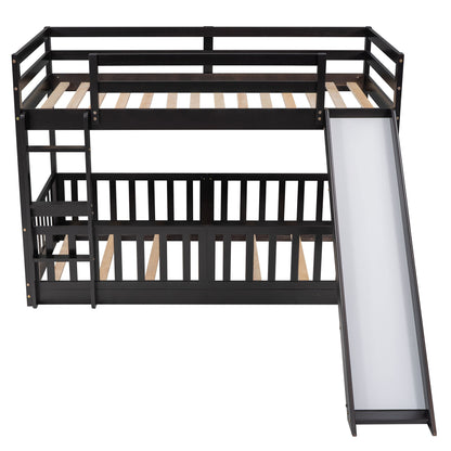 Bunk Bed With Convertible Ladder And Slide - The Sleep Loft - Online Mattress Showroom NYC