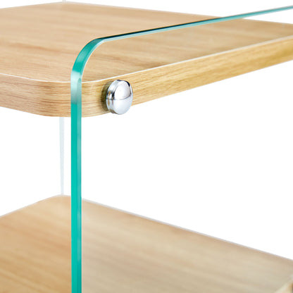 Modern 3 Layer Bedside Cabinet With Storage Function - The Sleep Loft - Online Mattress Showroom NYC