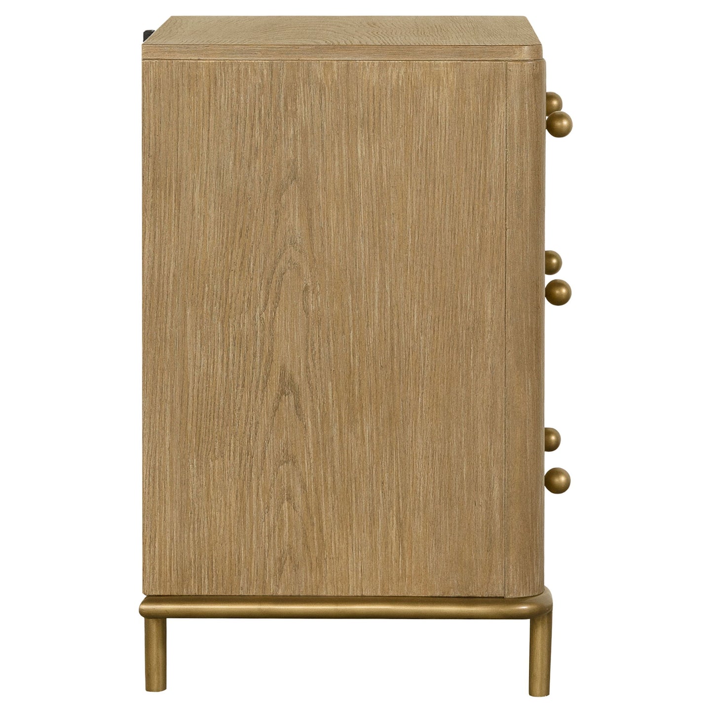 3 Drawer Nightstand With USB Ports - Brown - The Sleep Loft - Online Mattress Showroom NYC