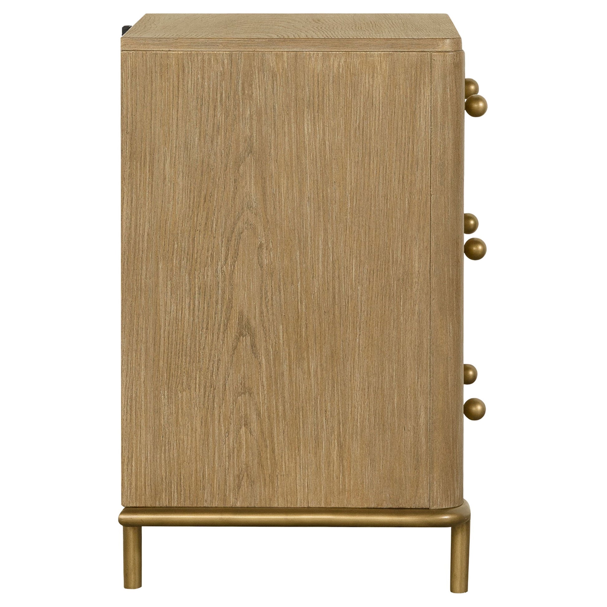 3 Drawer Nightstand With USB Ports - Brown - The Sleep Loft - Online Mattress Showroom NYC