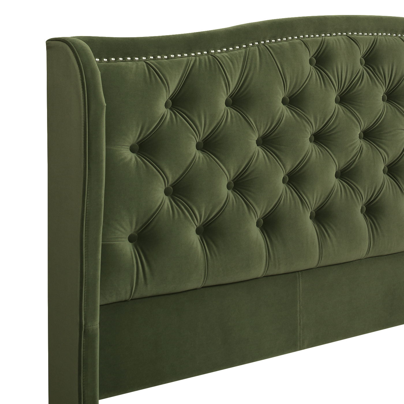 Marcella - Upholstered Shelter Headboard Bed Set - The Sleep Loft - Online Mattress Showroom NYC