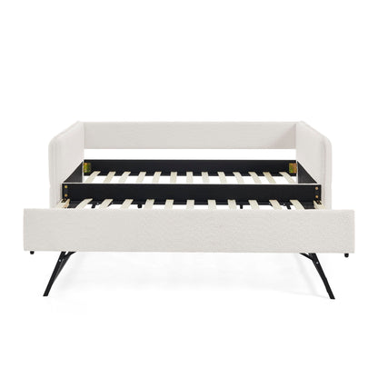 Upholstered Daybed With Pop Up Trundle - The Sleep Loft - Online Mattress Showroom NYC